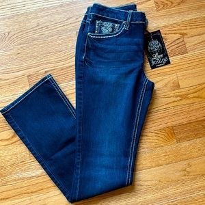 Woman’s Jeans dark blue boot cut,  size 10